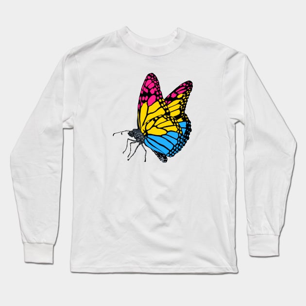 Pansexual Butterfly Long Sleeve T-Shirt by theartfulscientist